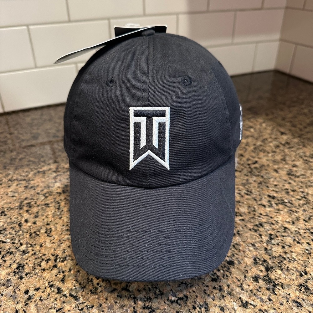 2008 Nike Tiger Woods Golf Hat Buick TW Black Strap back Deadstock New